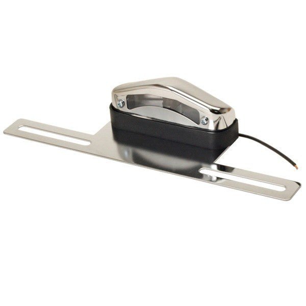 Empi 9457 Universal Chrome License Plate Bracket With 12 Volt Light Assembly - Moore Parts