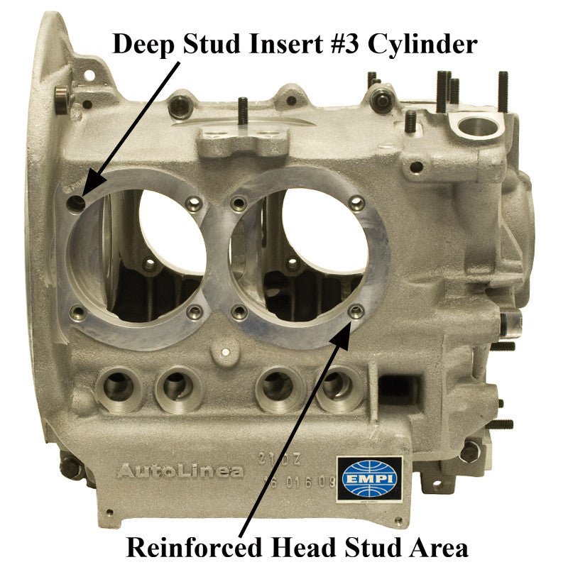 Empi 98 - 0464 - B Universal Aluminum Vw Bug Engine Case 94mm Bore 86mm Crank - Moore Parts