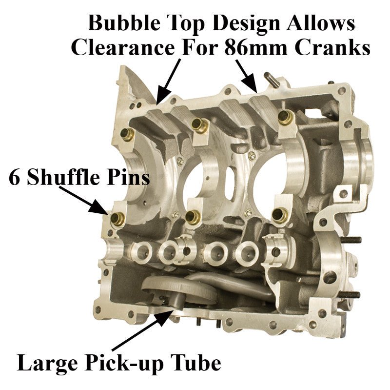 Empi 98 - 0467 - B Universal Aluminum Vw Bug Engine Case 94mm Bore 86mm Crank - Moore Parts