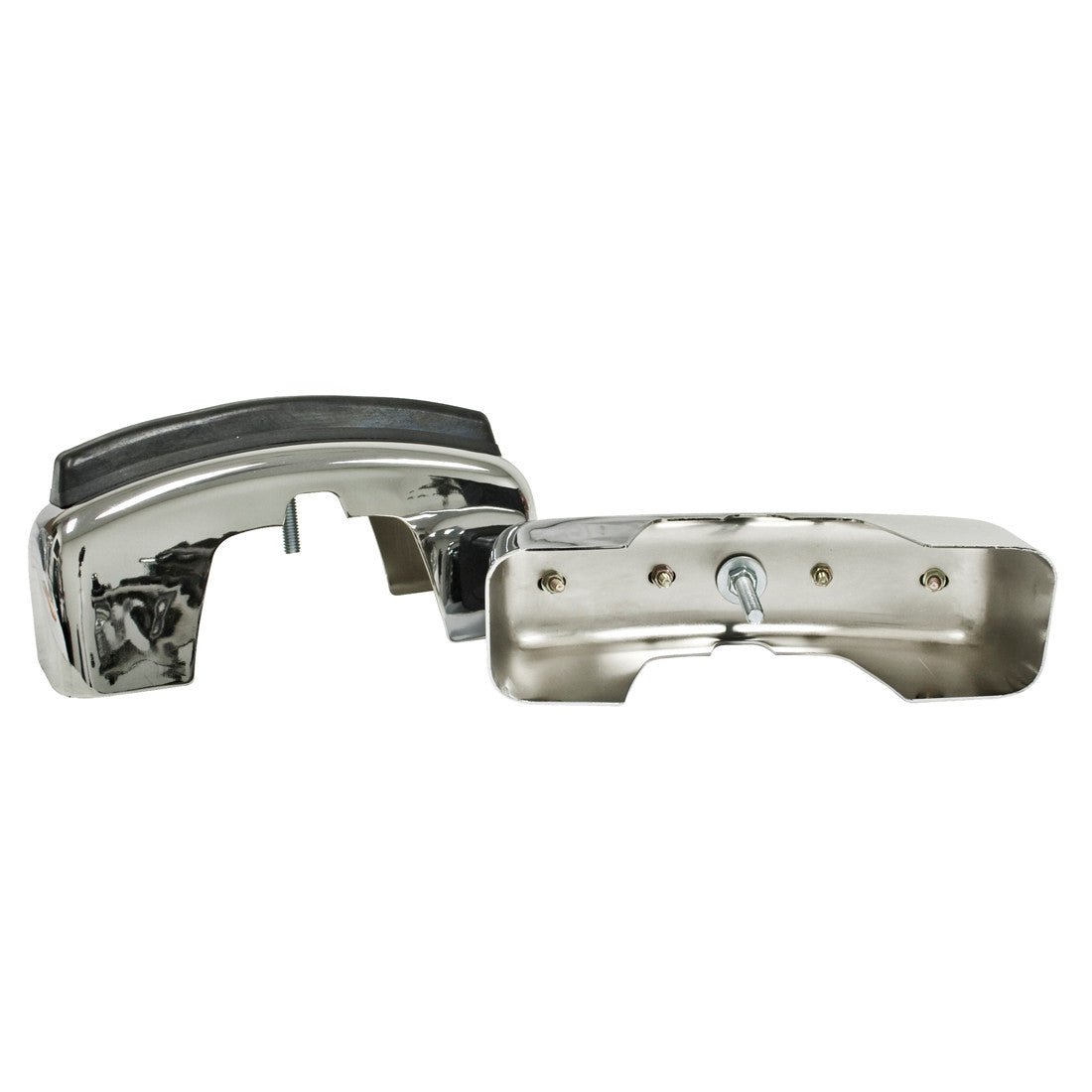 Empi 98 - 0750 Vw Bug Bumper Guard With Notch For Rubber Strip 1968 - 73 Pair - Moore Parts