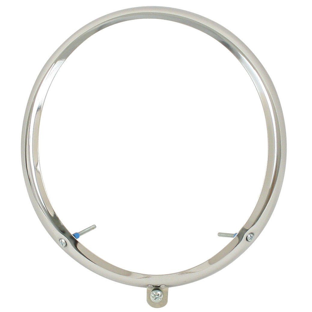 Empi 98 - 2059 Early Vw Bug Chrome Headlight Ring 1950 - 1966, Both Screws On Bottom - Moore Parts