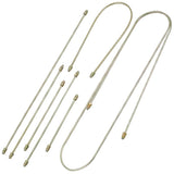 Empi 98 - 6994 Replacement 9 Piece Steel Brake Line Kit Vw Super Beetle, 1971 - 79 - Moore Parts