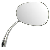 Empi 98 - 8582 Right Outside Chrome Mirror, Type 1 Vw Bug 1950 - 67, Oval Type - Moore Parts