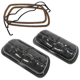 Empi 98 - 9196 Black Stock Clip On Valve Cover Kit - Vw Engine 1600cc - 2275cc Pair - Moore Parts