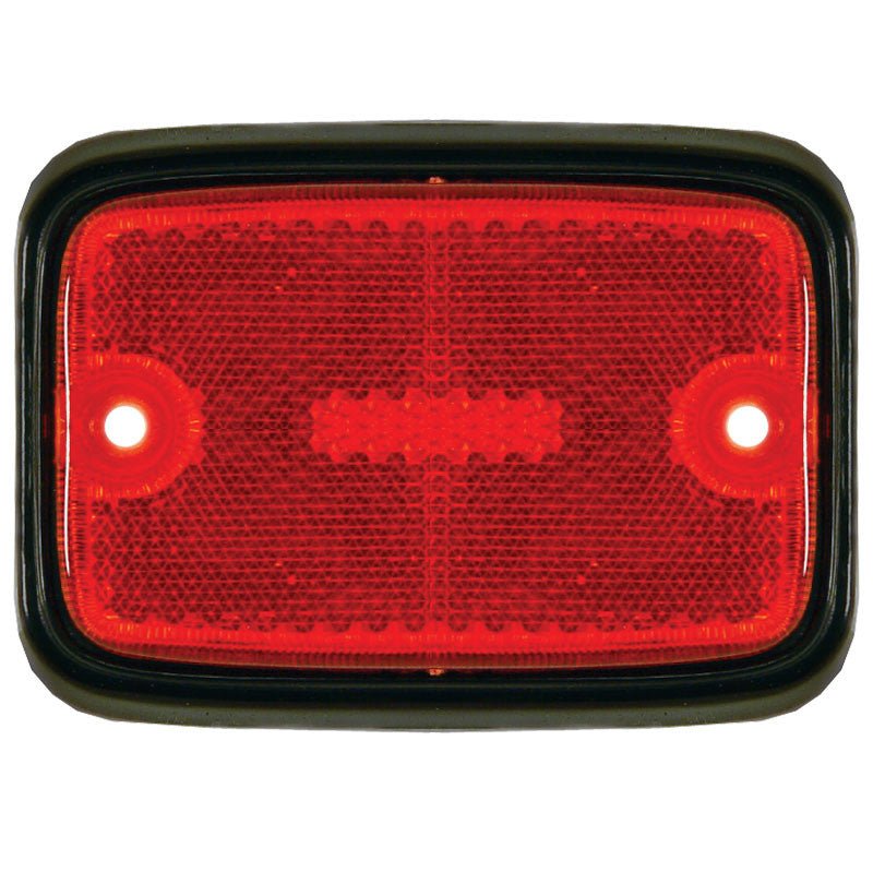 Empi 98 - 9511 Side Marker Lens Type 2 Vw Bus 1975 - 1979, Red/Black, Each - Moore Parts