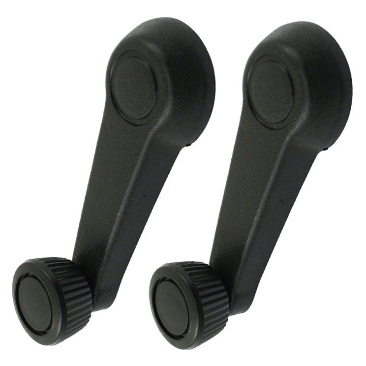 Inside Black Window Winder Vw Bug 1975 - 79, Vanagon Bus 1980 - 91, Pair - Moore Parts