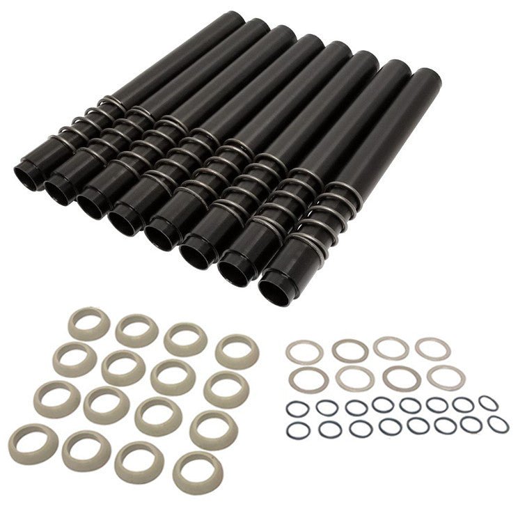 JayCee Vw Bug Pushrod Tubes, Leak Proof. Black Anodized Finish. Set Of 8 - Moore Parts