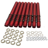 JayCee Vw Bug Pushrod Tubes, Leak Proof. Red Anodized Finish. Set Of 8 - Moore Parts