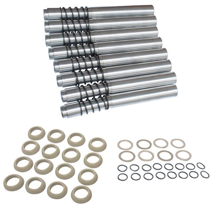 JayCee Vw Bug Pushrod Tubes, Leak Proof. Silver Finish. Set Of 8 - Moore Parts