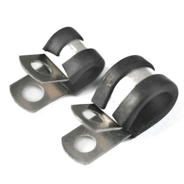 K4 1/4" X 3/8" Rubber Cushion Clamps With 1/4" Mounting Bolt Hole - Moore Parts