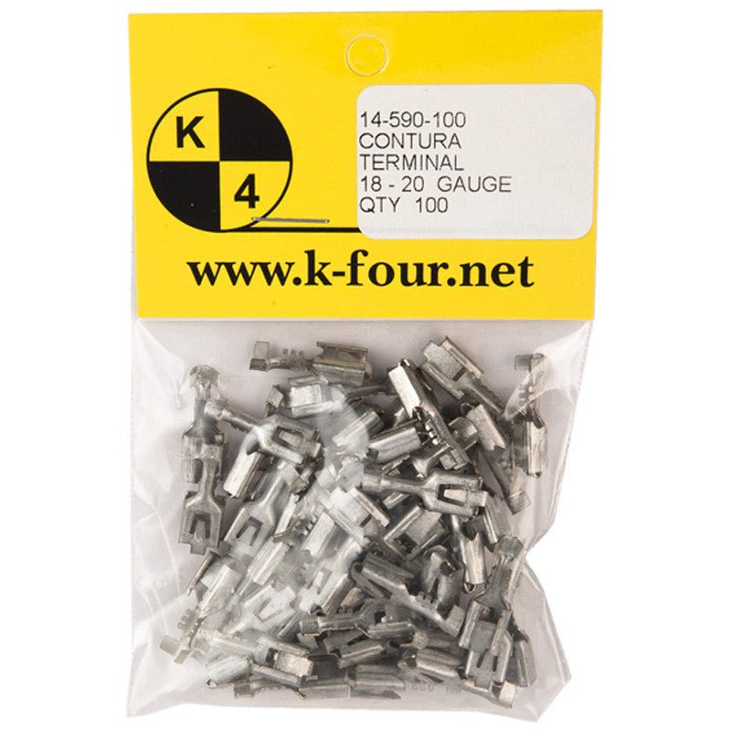K4 Contura II, III, & V Terminal Housing Wire Terminals, 18 - 20 Ga. Wire,100 Pack - Moore Parts