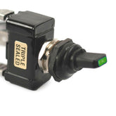 K4 Green Tip LED Off - On Triple Sealed Switch 12 Volt 20 Amp 13 - 141 - Moore Parts