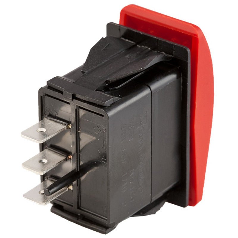 K4 MOMENT ON - OFF - MOMENT ON Contura III Sealed Switch W/Soft Touch Red Actuator - Moore Parts