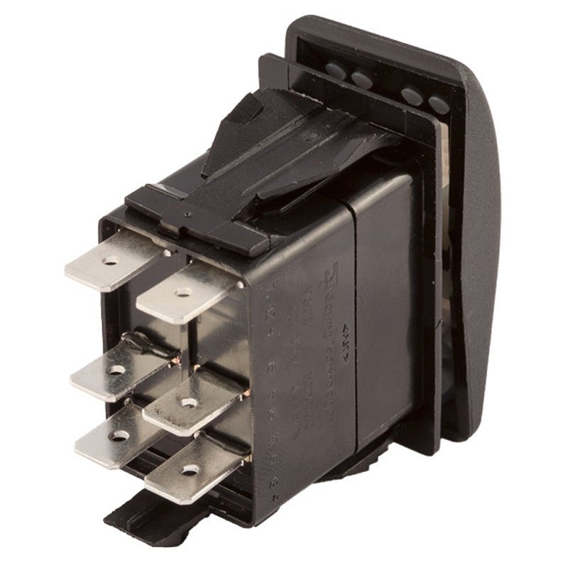 K4 OFF - ON 1 - ON 1+2 Contura II Switch W/Hard Touch Actuator Green - Amber Lens - Moore Parts