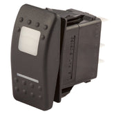 K4 OFF - ON 1 - ON 1+2 Contura II Switch W/Hard Touch Actuator Green - Amber Lens - Moore Parts