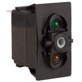 K4 OFF - ON Contura II, III, & V Switch Body Only, Lighted - Green / Amber - Moore Parts