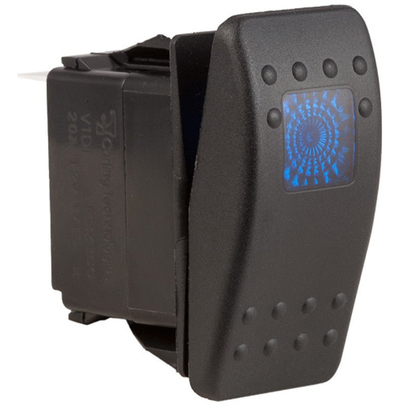 K4 OFF - ON Contura II Sealed Switch W/Hard Touch Actuator One Blue Lens - Moore Parts