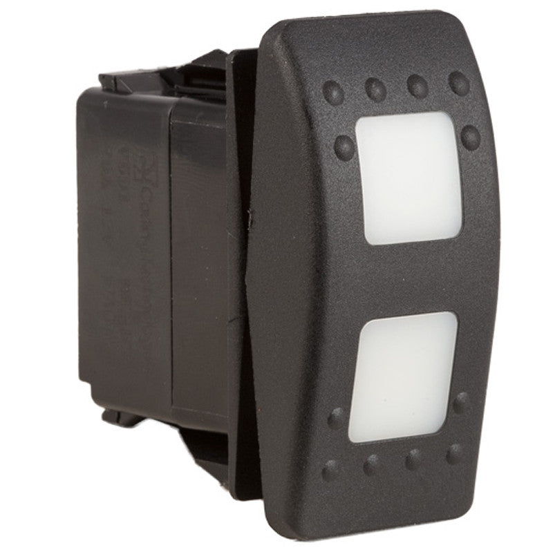 K4 ON - OFF - ON Contura II Sealed Switch W/Hard Touch Actuator 2 White Lenses - Moore Parts