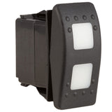 K4 ON - OFF - ON Contura II Sealed Switch W/Hard Touch Actuator 2 White Lenses - Moore Parts