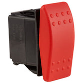 K4 ON - OFF - ON Contura II Sealed Switch W/Hard Touch Red Actuator - Moore Parts