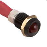 K4 Red 12V LED Indicator Light W/Black Bezel .328" Mounting Hole 17 - 103 - Moore Parts