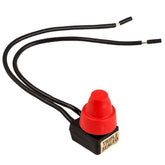 K4 Red Mini Push Button On - Momentary Off Triple Sealed Switch 12V 5Amp 13 - 133 - R - Moore Parts