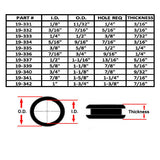 K4 Rubber Grommet For Electrical Wires With 9/16" Hole - Moore Parts