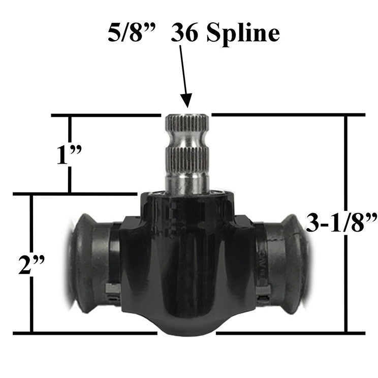 Latest Rage 425145BK End Load 11" Rack & Pinion 5/8" - 36 Spline Vw Sand Rail Buggy - Moore Parts