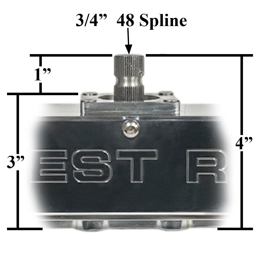 Latest Rage 425146 Billet Center Load Rack & Pinion 3/4" - 48 Spline, Polished - Moore Parts