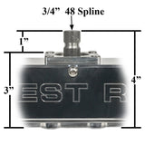 Latest Rage 425146 Billet Center Load Rack & Pinion 3/4" - 48 Spline, Polished - Moore Parts