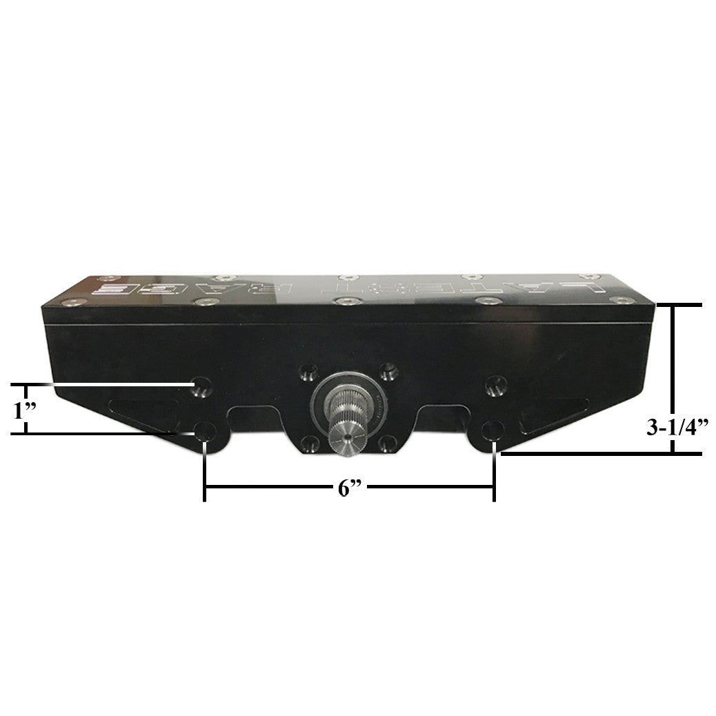 Latest Rage 425147BK Billet Center Load Rack & Pinion 3/4" - 48 Spline, Black - Moore Parts