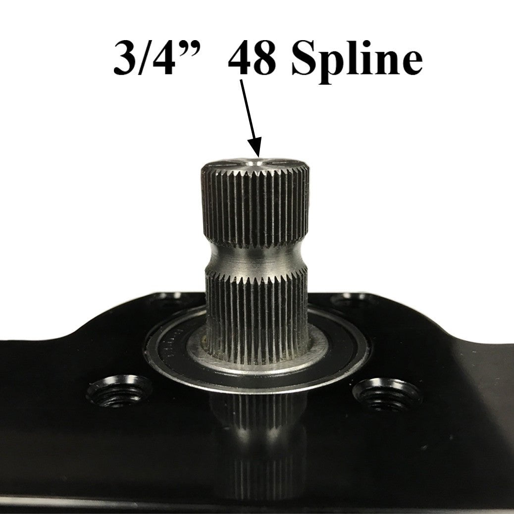 Latest Rage 425147BK Billet Center Load Rack & Pinion 3/4" - 48 Spline, Black - Moore Parts