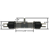 Latest Rage 425152B Billet End Load Rack & Pinion 5/8" - 36 Spline Vw Dune Buggy - Moore Parts