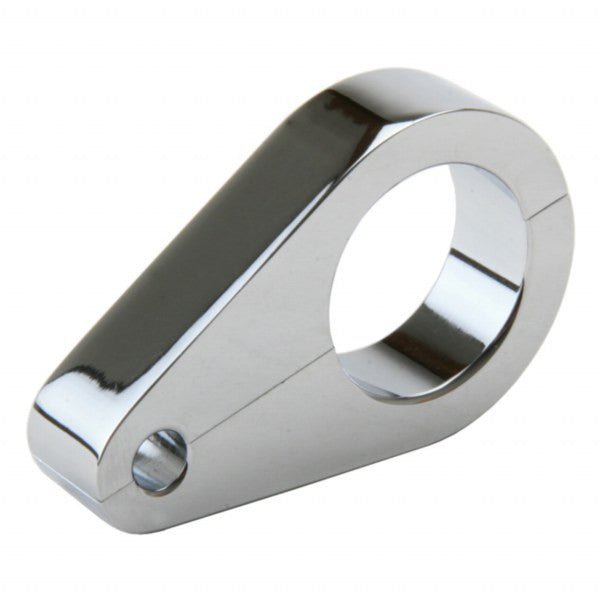 Latest Rage 611112 - 0.75 Chrome Aluminum 3/16" Brake Line Clamp For 3/4" Tubing - Moore Parts