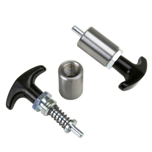 Latest Rage 704010 - 38 Spring Loaded Pull Pin T - Handle Latch - 3/8" Pin - Moore Parts