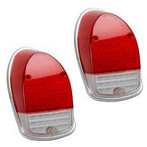 LED Tail Light Lens For Vw Bug 1968 - 1970, Left & Right - Pair - Moore Parts