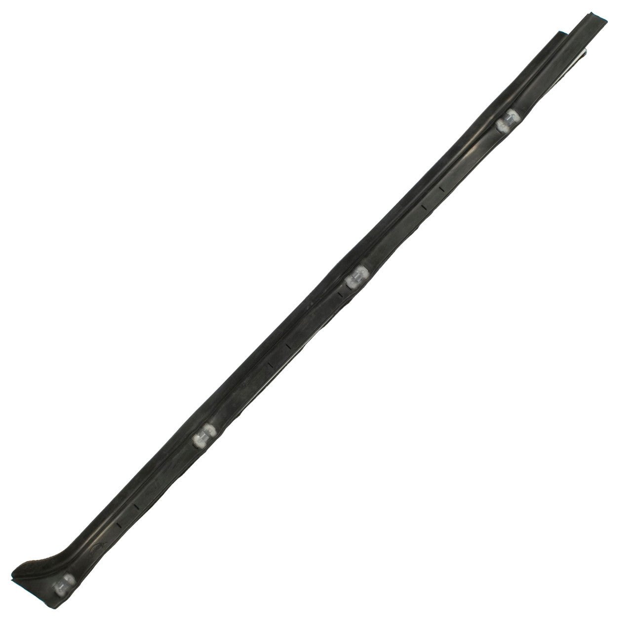 Left Inner Door Window Scraper Vw Bug 7/1968 - 1979, 4 Clip Model - Moore Parts