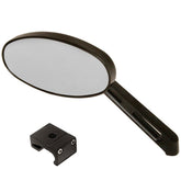 Manx Buggy Black Sideview Oval Mirror W/Aluminum Mount, Each - Moore Parts