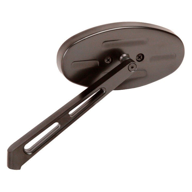 Manx Buggy Black Sideview Oval Mirror W/Aluminum Mount, Each - Moore Parts