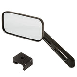 Manx Buggy Black Sideview Rectangular Mirror W/Aluminum Mount, Each - Moore Parts