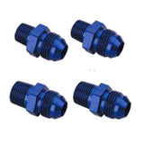 Mesa 72 Plate Oil Cooler/Electric Fan Kit W/Thermostat, AN Hose, Blue Fittings - Moore Parts
