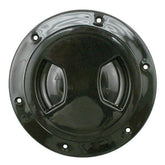 Plastic Fuel Filler / Gas Cap Cover - 6 Bolt Flange With Flush Screw - in Cover - Moore Parts