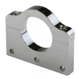 Polished Aluminum Clamp Bracket 3 Side Drilled Design For 1 - 1/2" Tube - Moore Parts