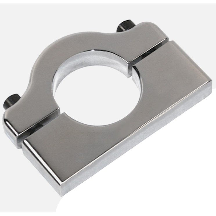 Polished Aluminum Clamp Bracket Thru - Bolt Design For 1 - 3/4" Tube - Moore Parts