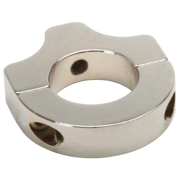 Polished Aluminum Clamp Bracket With 3/8" - 16 Thread For 1 - 1/2" Tube - Moore Parts
