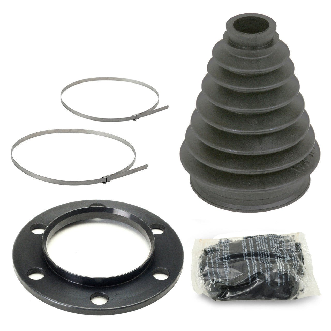 Porsche 930 Cv Joint Mini Axle Boot Kit With Chromoly Flange/Clamps/Grease - Moore Parts