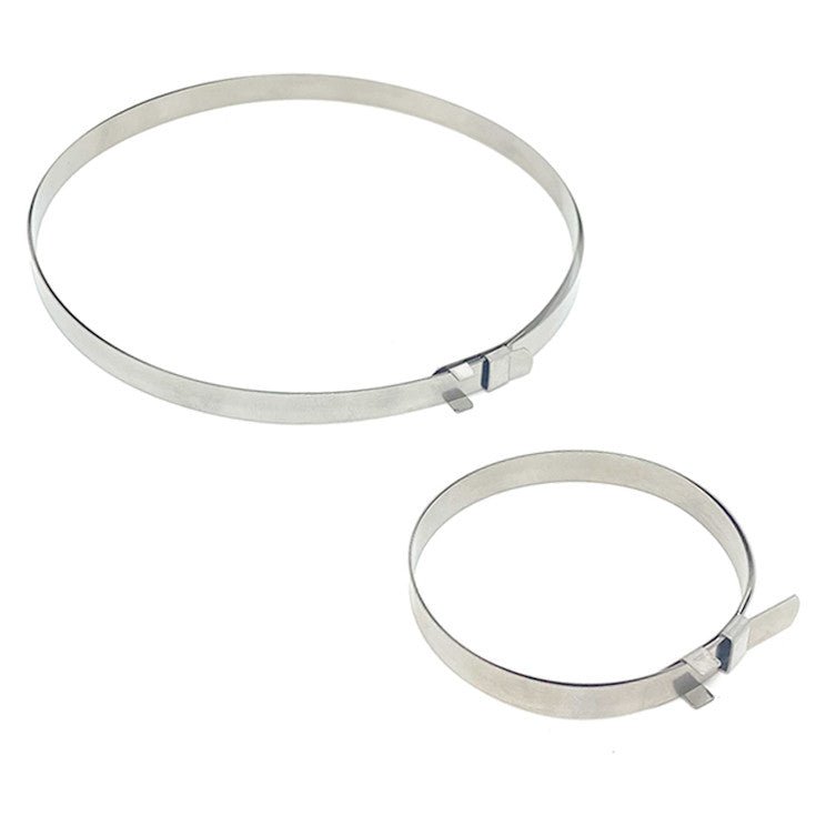 Stainless Steel Axle Boot Clamps F/Porsche 930 & 934 Cv Joint Boots, 8 Piece - Moore Parts