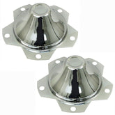 Vw 5 Lug Chrome Center Wheel Cap, Fits All Wheels With 6 - 1/2" Hole, Pair - Moore Parts