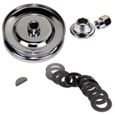 Vw Bug 12V Alt/Gen Chrome Pulley Kit W/Shims, Woodruff Key & Pulley Nut - Moore Parts