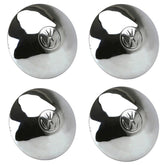 Vw Bug 5 Lug Chrome Hub Cap To 1956 - 65, Vw Bus 1950 - 70. Set Of 4 - Moore Parts